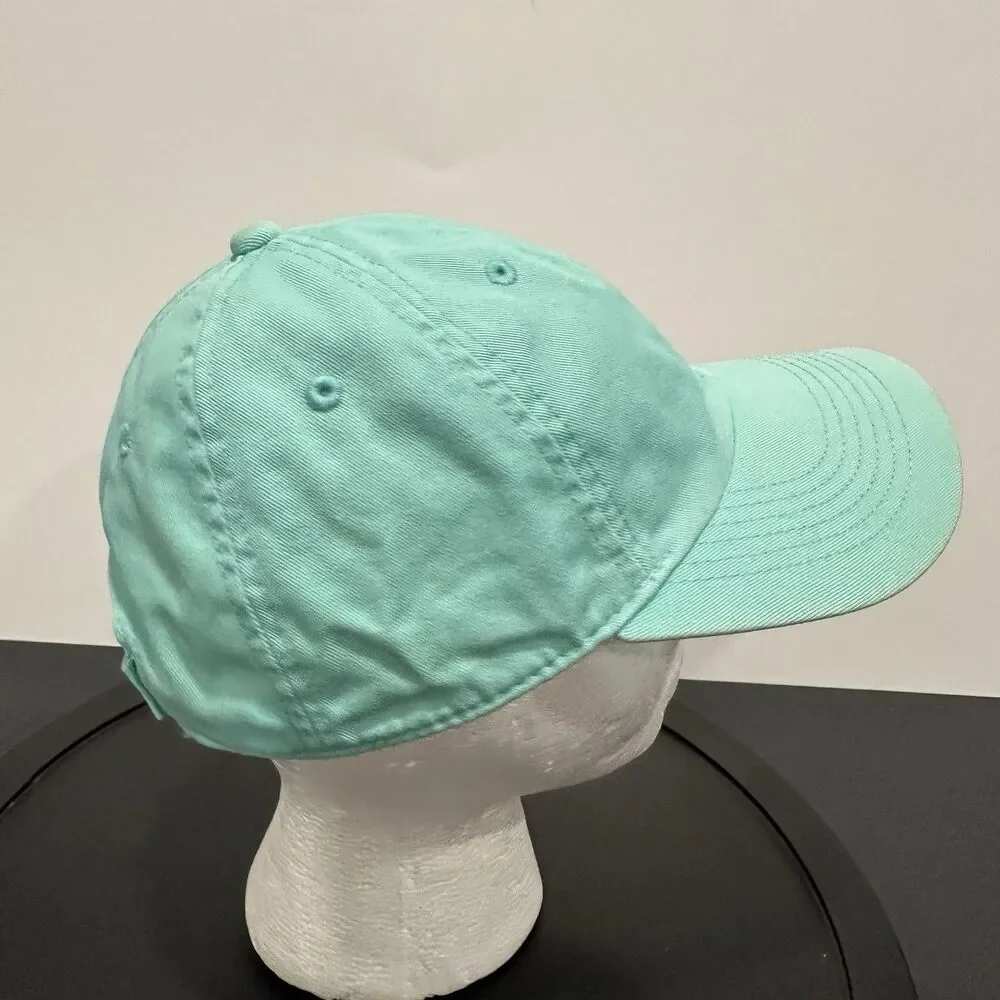 Life is Good Hat Adjustable Teal Chill Ball Cap Heart Hat Womens Strapback